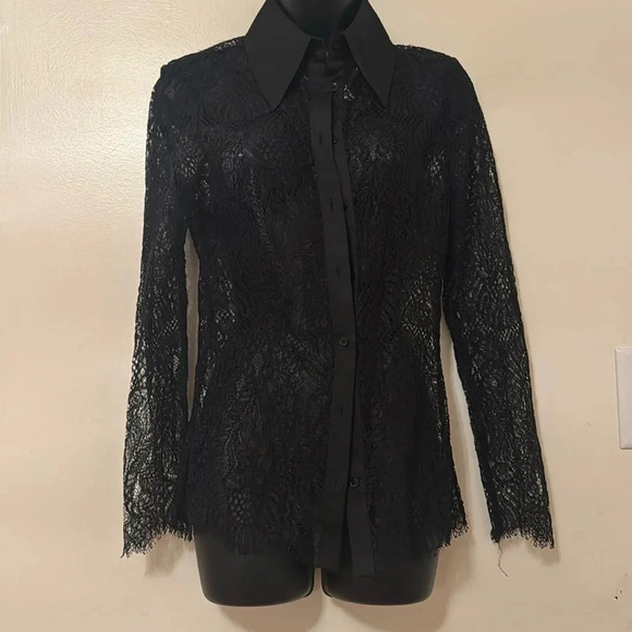 Zara Tops - Zara black lace blouse